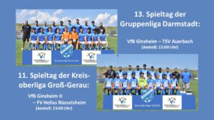 Read more about the article 13. Spieltag der Gruppenliga Darmstadt / 11. Spieltag der Kreisoberliga Groß-Gerau