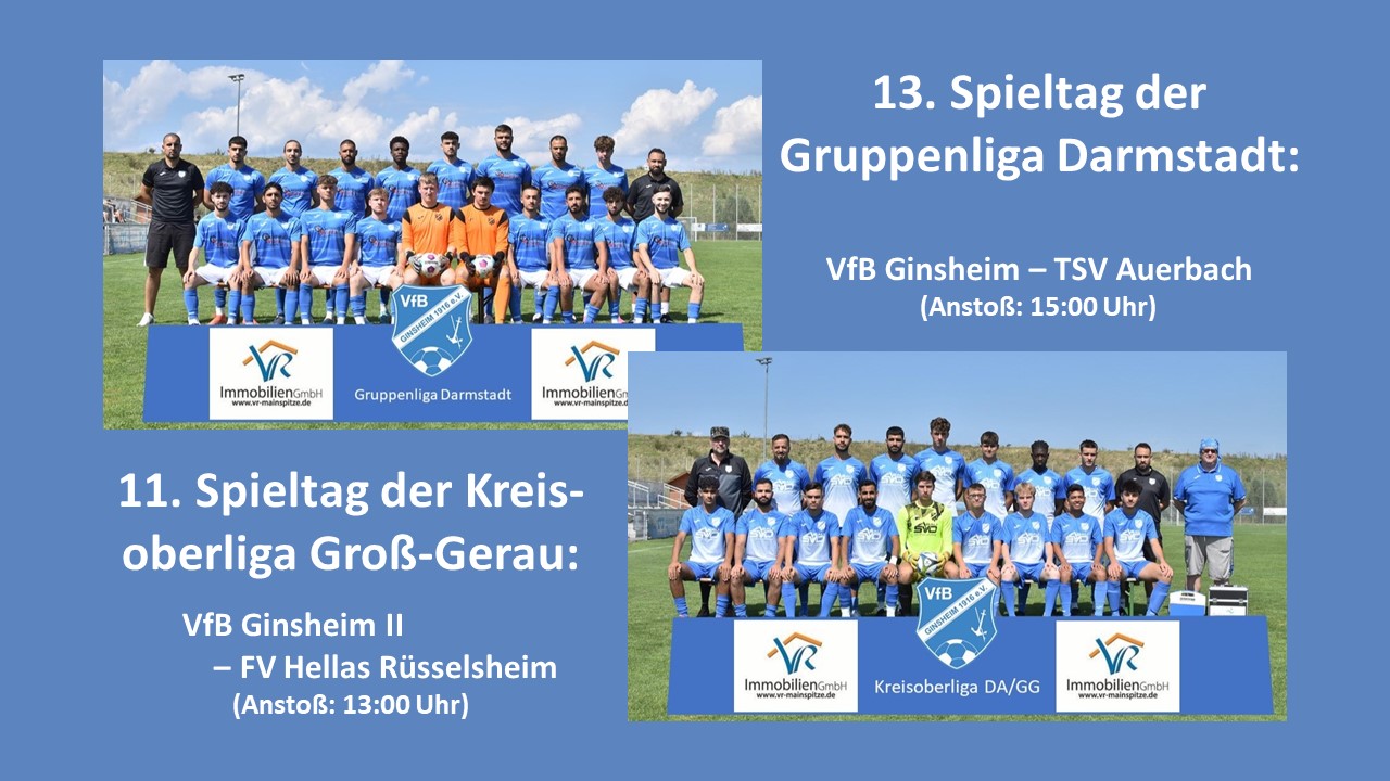 Read more about the article 13. Spieltag der Gruppenliga Darmstadt / 11. Spieltag der Kreisoberliga Groß-Gerau