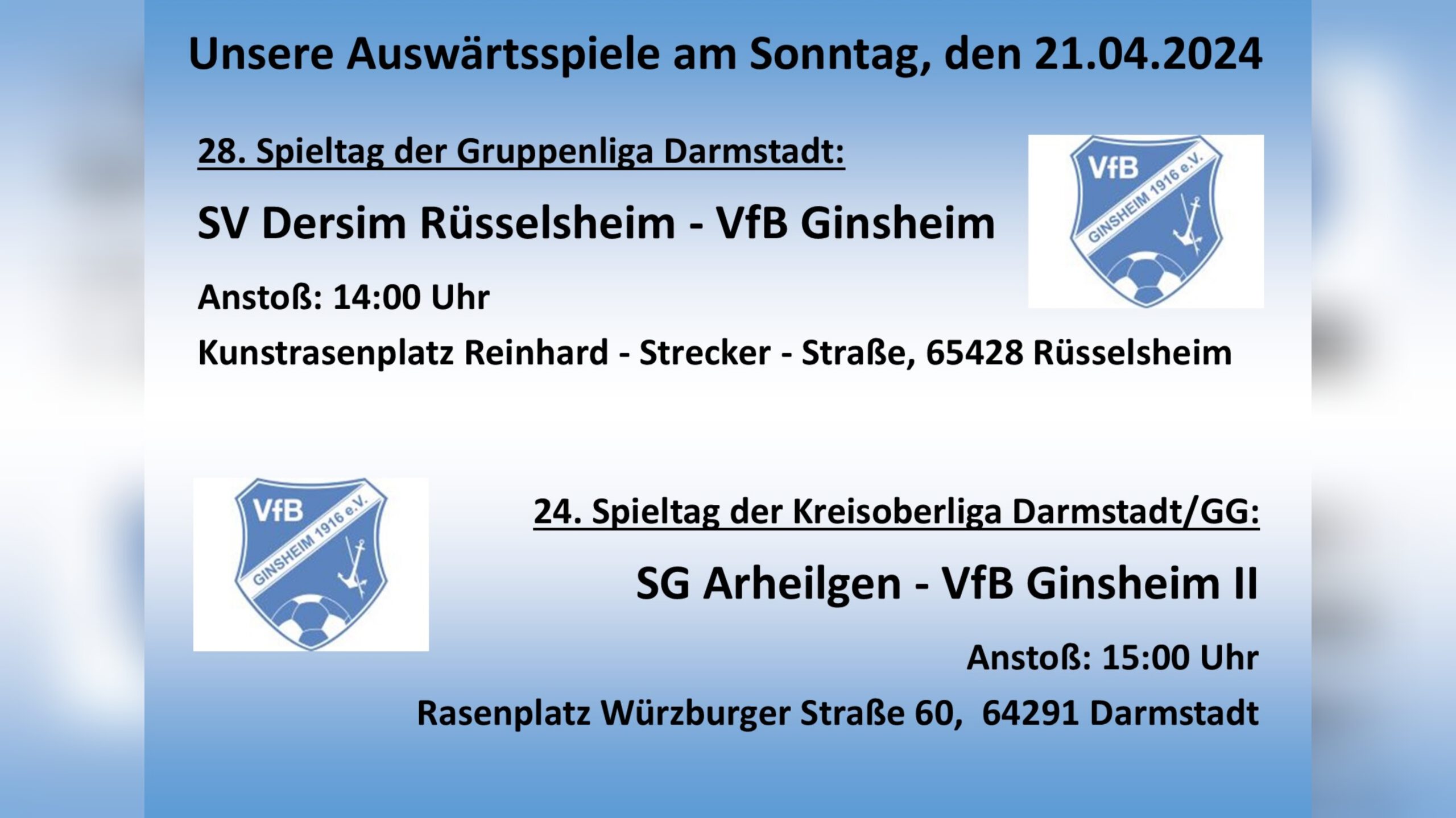 Read more about the article 28. Spieltag der Gruppenliga Darmstadt – 24. Spieltag der Kreisoberliga Darmstadt/GG