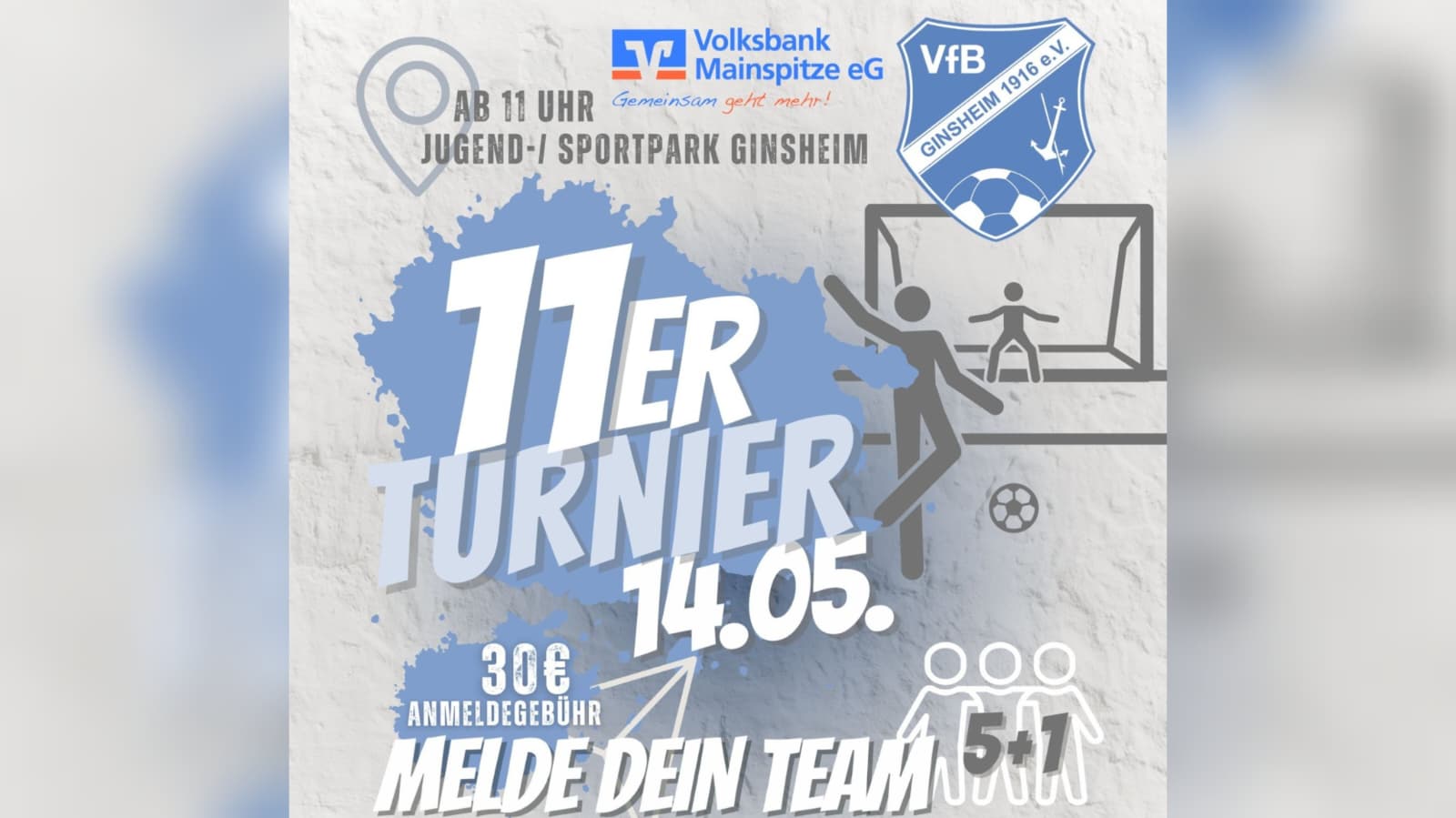 Sie betrachten gerade Volksbank Mainzspitze – 11er Turnier am 14. Mai 2026