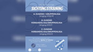 Mehr über den Artikel erfahren A-/B-/C-Jugend Sichtungstraining Spieler + Torhüter